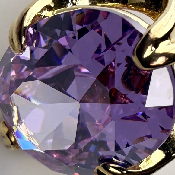 Gold Tone Kunzite Ring - Picture 8 of 14